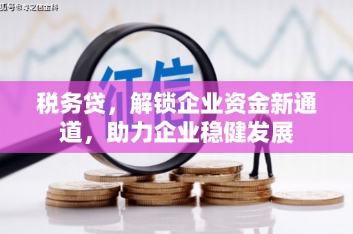 彬县税务贷，解锁企业资金新通道，助力企业稳健发展