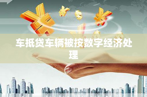 舟山车抵贷车辆被按数字经济处理