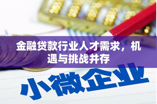 泗阳金融贷款行业人才需求，机遇与挑战并存