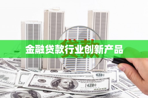 泗阳金融贷款行业创新产品