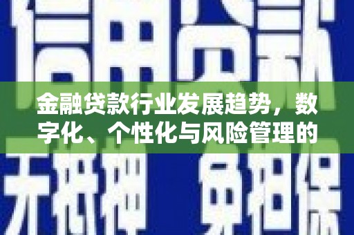 广安金融贷款行业发展趋势，数字化、个性化与风险管理的未来