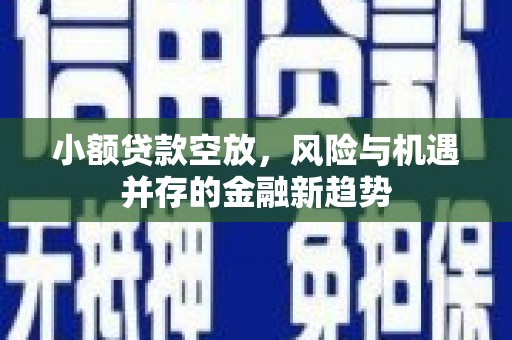 盘锦小额贷款空放，风险与机遇并存的金融新趋势
