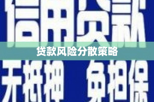 嘉黎贷款风险分散策略