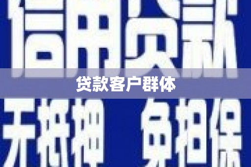 淇滨贷款客户群体
