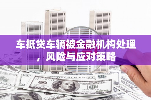 德安车抵贷车辆被金融机构处理，风险与应对策略