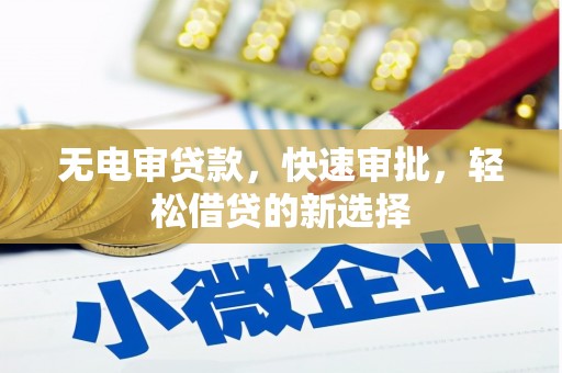 瑞丽无电审贷款，快速审批，轻松借贷的新选择