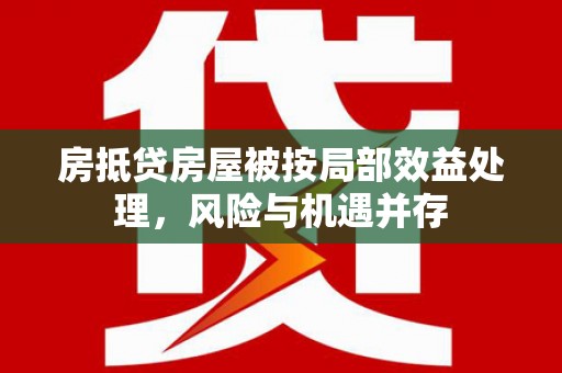 下陆房抵贷房屋被按局部效益处理，风险与机遇并存