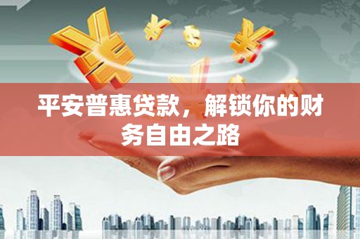 隆化平安普惠贷款，解锁你的财务自由之路