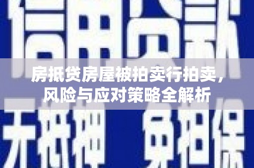 玉东房抵贷房屋被拍卖行拍卖，风险与应对策略全解析