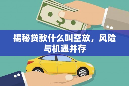 坪山新区揭秘贷款什么叫空放，风险与机遇并存