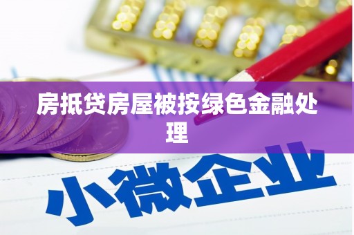 新田房抵贷房屋被按绿色金融处理