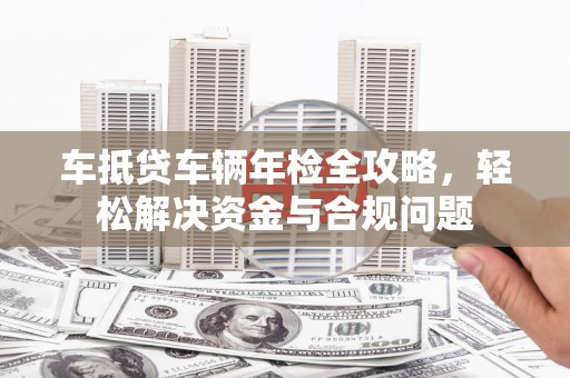龙湖车抵贷车辆年检全攻略，轻松解决资金与合规问题