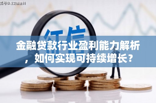 庐江金融贷款行业盈利能力解析，如何实现可持续增长？
