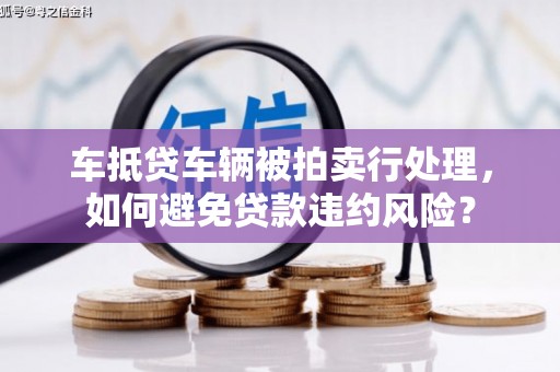 赤壁车抵贷车辆被拍卖行处理，如何避免贷款违约风险？