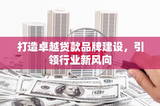 民和打造卓越贷款品牌建设，引领行业新风向