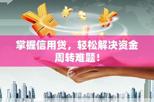 宝清掌握信用贷，轻松解决资金周转难题！