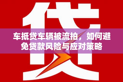 庆云车抵贷车辆被流拍，如何避免贷款风险与应对策略