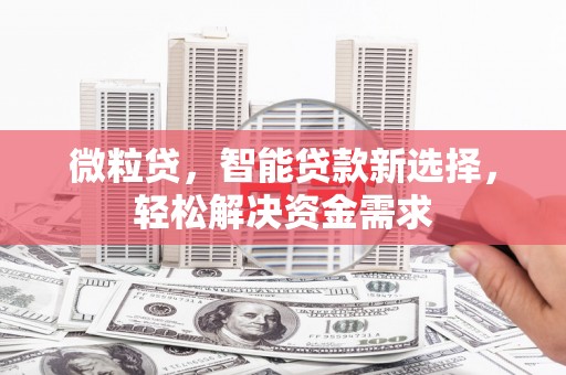 琉球微粒贷，智能贷款新选择，轻松解决资金需求