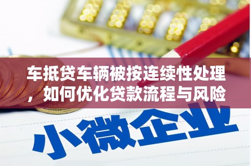 儋州车抵贷车辆被按连续性处理，如何优化贷款流程与风险管理