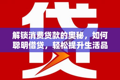 定海解锁消费贷款的奥秘，如何聪明借贷，轻松提升生活品质