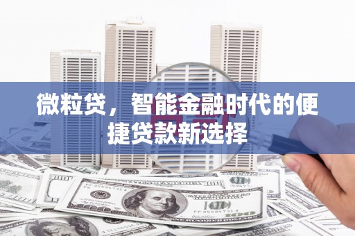 平泉微粒贷，智能金融时代的便捷贷款新选择