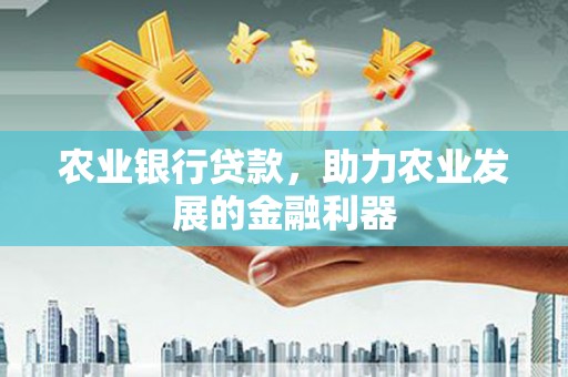 阿巴嘎旗农业银行贷款，助力农业发展的金融利器