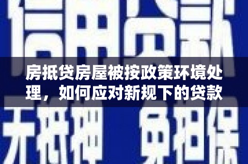 荣昌房抵贷房屋被按政策环境处理，如何应对新规下的贷款挑战？