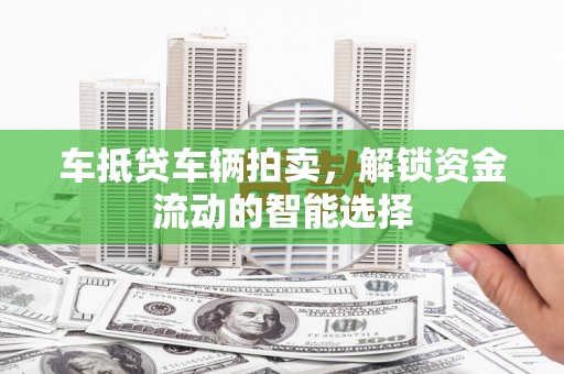 兴庆车抵贷车辆拍卖，解锁资金流动的智能选择