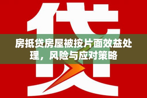 景洪房抵贷房屋被按片面效益处理，风险与应对策略