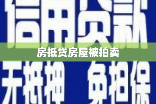 交口房抵贷房屋被拍卖