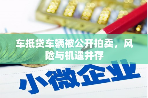 凌云车抵贷车辆被公开拍卖，风险与机遇并存