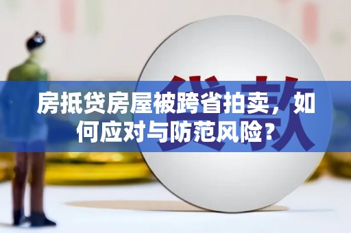 长垣房抵贷房屋被跨省拍卖，如何应对与防范风险？