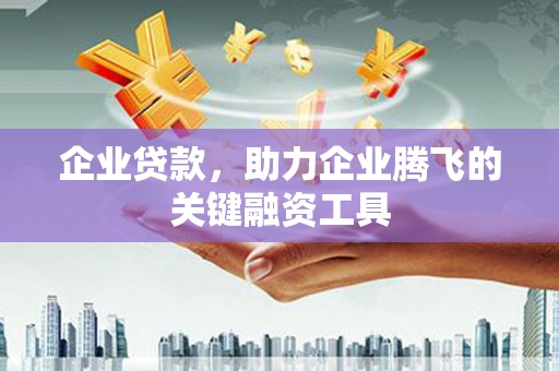 界首企业贷款，助力企业腾飞的关键融资工具