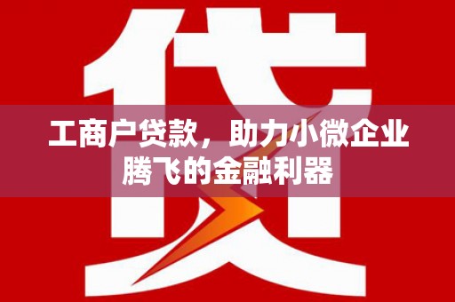 临猗工商户贷款，助力小微企业腾飞的金融利器