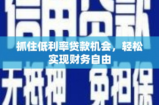 华宁抓住低利率贷款机会，轻松实现财务自由