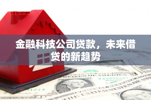 茂林金融科技公司贷款，未来借贷的新趋势