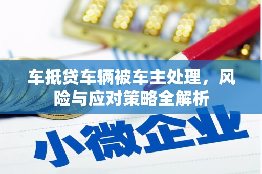 北港车抵贷车辆被车主处理，风险与应对策略全解析
