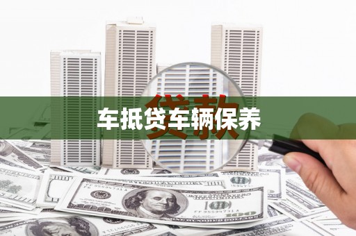 武清车抵贷车辆保养