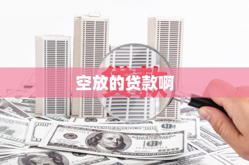 民和空放的贷款啊