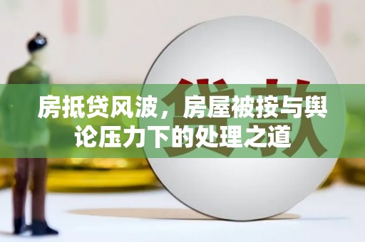 南岔房抵贷风波，房屋被按与舆论压力下的处理之道