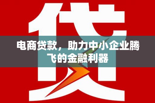 鹿谷电商贷款，助力中小企业腾飞的金融利器