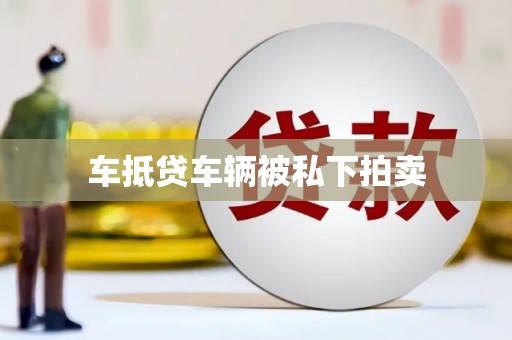 含山车抵贷车辆被私下拍卖