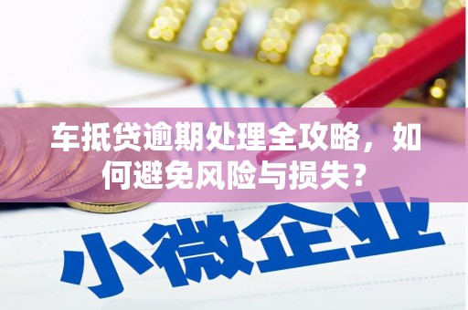 电白车抵贷逾期处理全攻略，如何避免风险与损失？