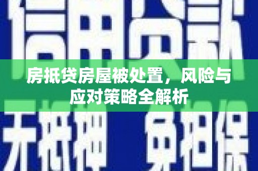 柳东房抵贷房屋被处置，风险与应对策略全解析