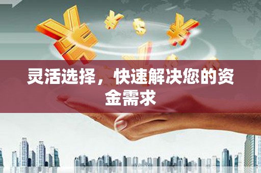 铜梁灵活选择，快速解决您的资金需求