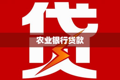 静海农业银行贷款